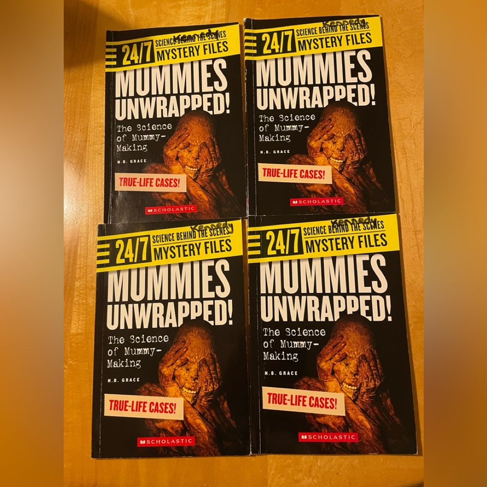 Bundle Lot of 4 MUMMIES UNWRAPPED!:THE SCIENCE OF MUMMY-MAKING 24/7